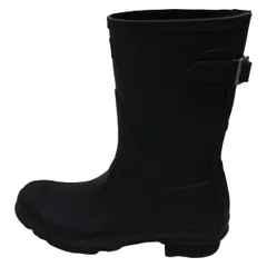 未使用級☆ ハンター HUNTER レインブーツ　長靴　ロング丈　黒　25cm ハンター レインブーツ 25cm ロング 黒 HUNTER 長靴 レインブーツ