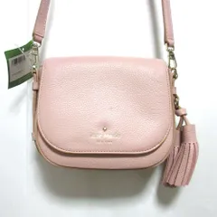 未使用 kate spade ケイトスペード レイラ レザー 2WAY ショルダーバッグ クラッチバッグ ピンク レディース 古着 中古 USED