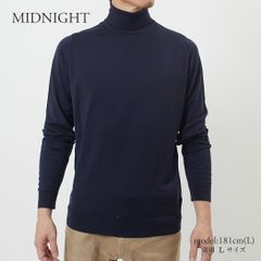 JOHN SMEDLEY ハイネックニット M リヴェラブルー S4700 - メルカリ