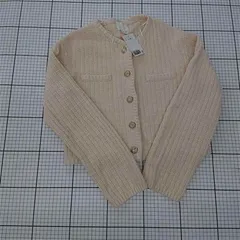 ◇ ⊇ 未使用 エイチアンドエム H&M ニットジャケット ベージュ系 Mサイズ レディース E  【1510240002171】