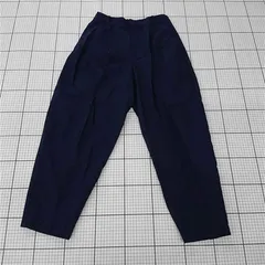 ◇ ⊂ コントワー・デ・コトニエ×ユニクロ COMPTOIR DES COTONNIERS UNIQLO テーパードパンツ ネイビー系 レディース L E  【1510240002089】