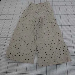 ◇ ⊂ ビューティー＆ユース ユナイテッドアローズ ドット柄ワイドパンツ ベージュ系 レディース L E  【1510240003345】