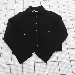 ◇ ⊇ ザラ ZARA ショート丈ジャケット ブラック系 Sサイズ レディース E  【1510240003079】