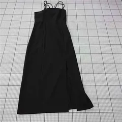 ◇ ⊂ アーカイブ archives OP-1112 キャミソールロングワンピース ブラック系 M レディース E  【1510240003741】