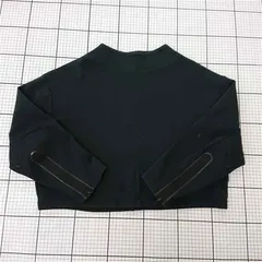 ◇ Θ ナイキ NIKE クロップドスウェットジャケット ブラック系 レディース L E  【1510240004021】