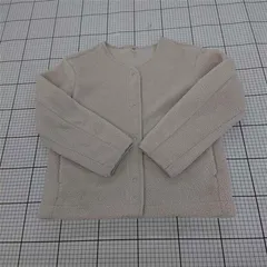 ◇ ⊇ ユニクロ UNIQLO ボアフリースカーディガン ベージュ系 Mサイズ レディース E  【1510240004656】