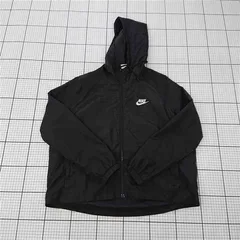 ◇ Θ ナイキ NIKE ウィンドブレーカー フード付き ブラック系 レディース Lサイズ E  【1510240006070】