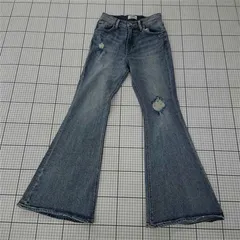 ◇ Θ ジェイダ GYDA フレアデニムパンツ ダメージ加工 Mサイズ レディース E  【1510240006063】