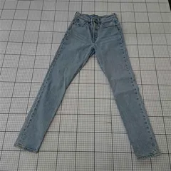 ◇ Θ リーバイス Levi's 501 プレミアム スキニージーンズ W24L30 レディース ライトブルー系 E  【1510240006384】