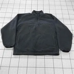 ◇ ⊇ ユニクロ UNIQLO フリースハーフジッププルオーバー Lサイズ グレー系 メンズ E  【1510240006254】