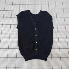 ◇ Θ アーバンリサーチ ロッソ URBAN RESEARCH ROSSO ノースリーブニットベスト ネイビー系 レディース F E  【1510240006773】