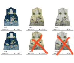 七五三 三歳 三才 3才 3歳 男児 男の子 被布コート 単品 ポリエステル 鷹 兜 4種類より選択可 NO251119