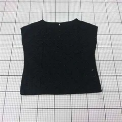 ◇ ⊂ ビューティー&ユース ユナイテッドアローズ 1621-699-1630 コットンレーストップス ブラック系 レディース E  【1510240014099】