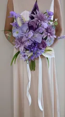 ウエディングブーケ クラッチブーケ 上質アーティフィシャルフラワー 前撮り