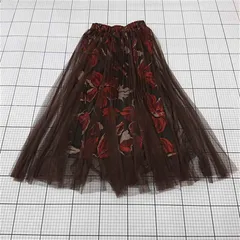 ◇ ⊂ フリーズマート Free's Mart チュールフラワープリントスカート FRサイズ レディース E  【1510290010430】