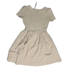 【訳あり】ドレス ベージュ(S/M/XL) パーティー ワンピース 結婚式 フォーマル 謝恩会 二次会 入園式 卒園式 上品 きれいめ