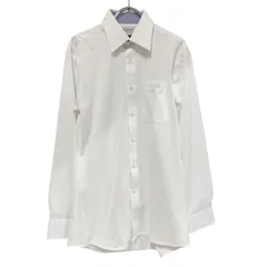 MY215  LES MUES 青木 AOKI スーパーノンアイロン 快適ストレッチ 長袖ワイシャツ M(39-82)