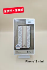 【未使用・未開封】iPhone 13 mini用 MICHAEL KORS ブックタイプケース／Beige Pink Stripe