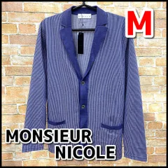 未使用品　MONSIEUR NICOLE　ムッシュニコル　メンズ/紳士　薄手カーディガン　羽織　シャツ　サイズ:46　NMO11-143-07