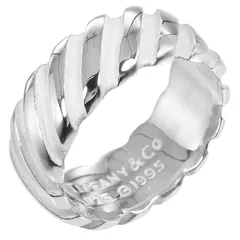 【TIFFANY&Co.】ティファニー ツイスト ヴィンテージ シルバー925 15.5号 レディース 7.43g リング・指輪