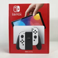 【中古美品】 未使用 Nintendo Switch ニンテンドー スイッチ 本体 (有機ELモデル) Joy-Con (L) (R) ホワイト 【034-251119-mh-51-fuz】