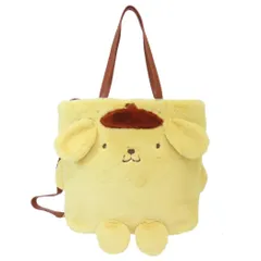 ポムポムプリン トートバッグ IP.トールcryptid.サンリオ-A ぬいぐるみトート サンリオ ルートート 大きめ リュックサック 肩掛け 2way キャラクター グッズ 