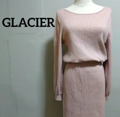 GLACIER グラシア ニット ロング ワンピース   長袖 ピンク M    AA1-31