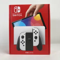 【中古美品】 未使用 Nintendo Switch ニンテンドー スイッチ 本体 (有機ELモデル) Joy-Con (L) (R) ホワイト 【034-251119-mh-53-fuz】