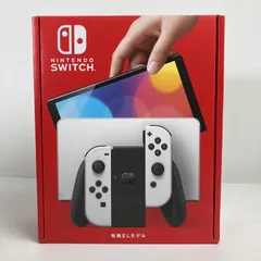 【中古美品】 未使用 Nintendo Switch ニンテンドー スイッチ 本体 (有機ELモデル) Joy-Con (L) (R) ホワイト 【034-251119-mh-54-fuz】