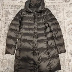 UNIQLO　ユニクロ　ウルトラライトダウンジャケット　ダウンコート　ロングコート　ダークブラウン　Lサイズ　ショールカラー　レディース　中古　古着
