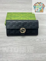 【本日限定特価】GGエンボスレザー ロングウォレット ブラック イタリア製 環境配慮型レザー

[本日特価|新品未使用品]-WT0輸入