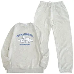 シナモロール トレーナー スウェット パンツ セットアップ 裏起毛 ルームウェア 部屋着 パジャマ サンリオ cr1654-81