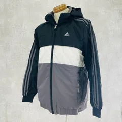 新品タグ付き adidas アディダス フード付き ジャケット キッズ 160サイズ 子供用 ポリエステル100% 冬物 衣類 /301997