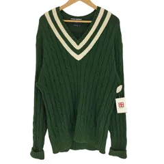 ポロスポーツラルフローレン POLO SPORT RALPH LAUREN 90-00S ケーブル編み Vネック ニット プルオーバー メンズ import：XL 