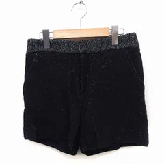 ダブルスタンダードクロージング ダブスタ DOUBLE STANDARD CLOTHING ニット ショート パンツ ウエスト切替 ウール 38 ブラック 黒 /FT23のサムネイル