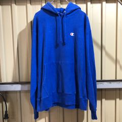Champion アクアブルー パーカー Lサイズ - メルカリ