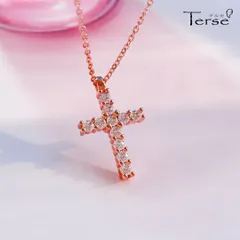 卒業式 入学式 ネックレス クロス 十字架 モチーフ CZ ダイヤ キュービックジルコニア シンプル フォーマル お守り パワー 厄除け 魔除け クリスマス プレゼント ギフト 卒祝い 新生活 春コーデ 入園式 卒園式 お出かけ パーティー
