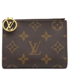 ルイヴィトン LOUIS VUITTON 二つ折り財布 ポルトフォイユ リサ モノグラムキャンバス グレナード ゴールド金具 茶 赤 コンパクト  M11380 RFID 【箱】【中古】