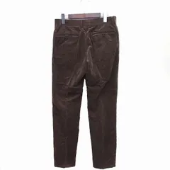 アダムエロペ Adam et Rope' コーデュロイ センタープレス パンツ スラックス 無地 コットン 綿 40 ブラウン 茶 /FT26