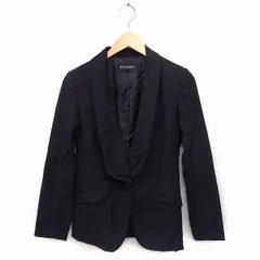 ミッシュマッシュ MISCH MASCH ショールカラー ジャケット アウター 無地 38 M ブラック 黒 /FT12のサムネイル