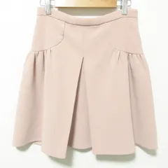 美品 MIUMIU ミュウミュウ ミニフレアスカート 38 ピンク レディース 古着 中古 USED