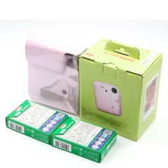 【instax mini フィルム 2箱+カメラケース付】FUJIFILM instax mini12 チェキ カメラ ブロッサムピンク 【送料込み・即日発送】