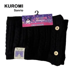 【Sanrio/サンリオ】KUROMI クロミ ネックウォーマー 裏ボア もこもこ ブラック 黒 （中古・未使用）