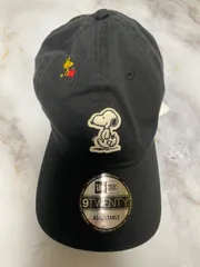 NEW ERA スヌーピー刺繍 ブラックキャップ 9TWENTY