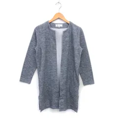 ロペピクニック ROPE Picnic カーディガン ニット ロング オープン スリット 長袖 38 グレー /NT13