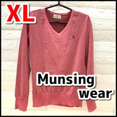 Munsingwear　マンシングウエア　メンズ/紳士　Vネックニット　セーター　サイズ:LL  USED現状品　NMO11-145-07のサムネイル