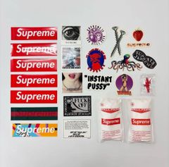 Supreme ショッピングバッグ ステッカー多数 - メルカリ