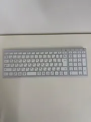 M【ジャンク品】iClever アイクレーバー IC-BK22 ワイヤレスキーボード ホワイト シルバー 本体のみ
