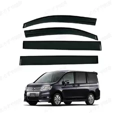 ステップワゴン(ホンダ)RK系 対応用ドアバイザー ウインドウバイザー サイドバイザー 1台分セット スモーク 