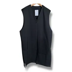 one gravity アングラビティ 31-234-13-080044 ダンボールニット ジップアップ ロングベスト 参考価格39600円 ロングジレ メンズ サイズM ブラック 秋 久喜倉庫店 41 No.K919Y